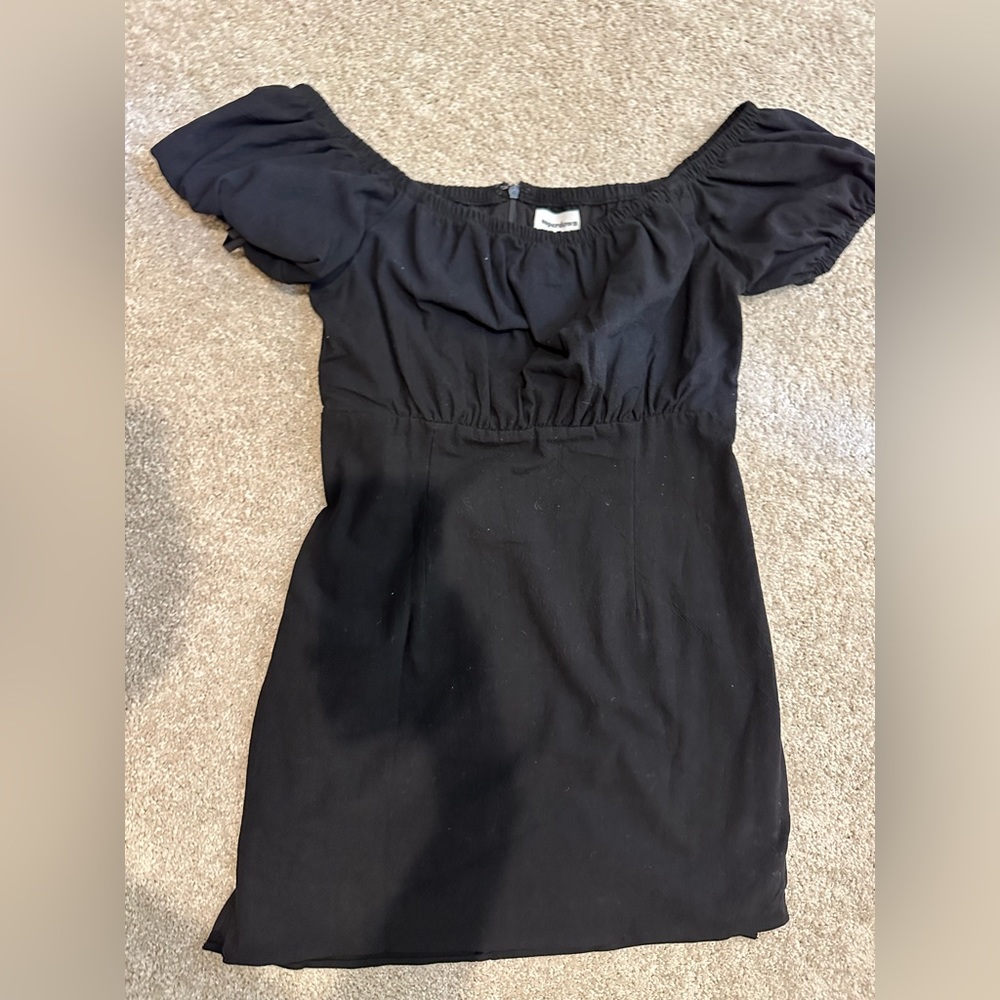 Superdown Black Linen Dress